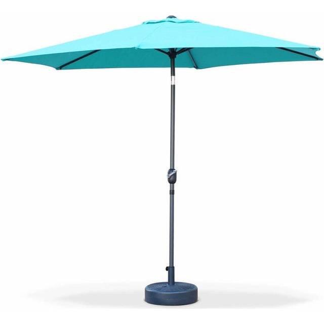 3m round centre pole parasol, Touquet, Turquoise