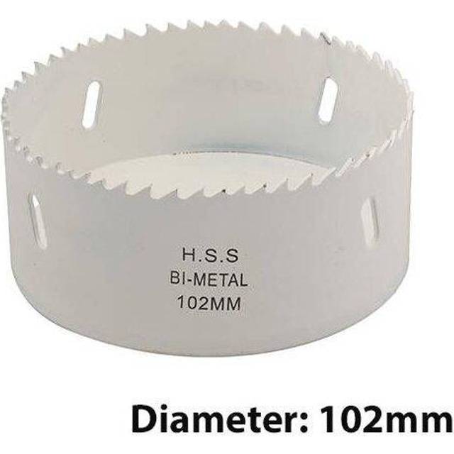 Bi Metal Core Drill Bits 102mm Diameter HSS STEEL Wood Hole Saw Worktop Cutters