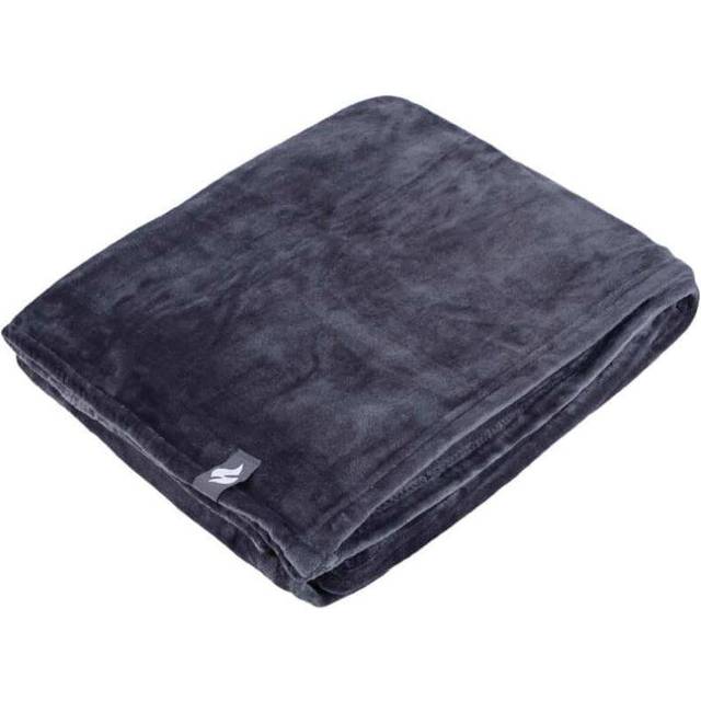 Heat Holders Unisex Extra Soft Warm 1.7 TOG Luxury Thermal Fleece Blanket - 180 x 200 cm - Silver - One Size