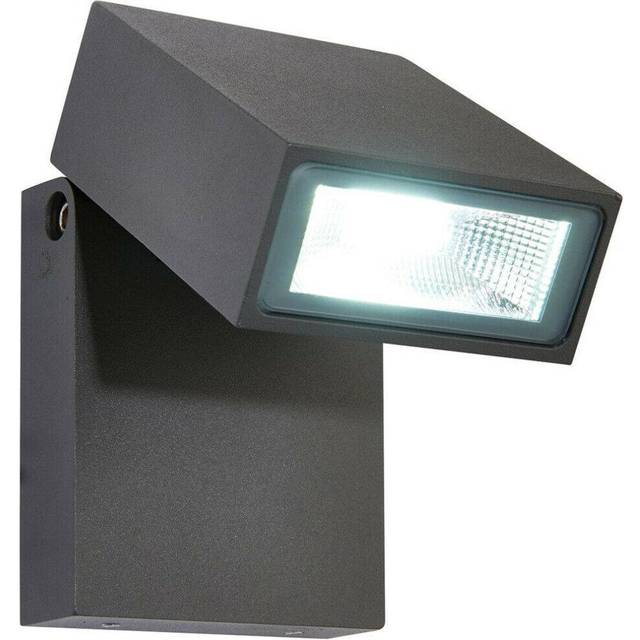 IP44 Outdoor Adjustable Spotlight Dark Anthracite 10W Cool White LED Security