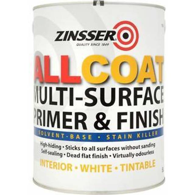 Zinsser Allcoat Interior Solvent Based Stain Killer White Matt 2.5L