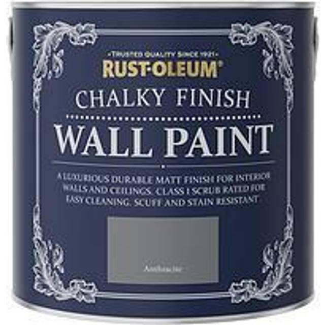 Rust-Oleum Chalky Finish 2.5-Litre Wall Paint &Ndash; Anthracite