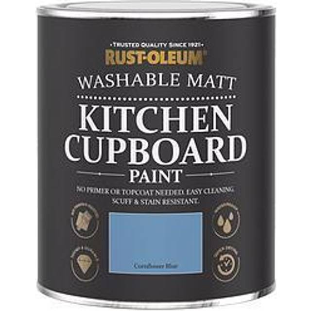 Chalky Kitchen Cupboard Paint - Cornflower Blue - Cornflower Blue
