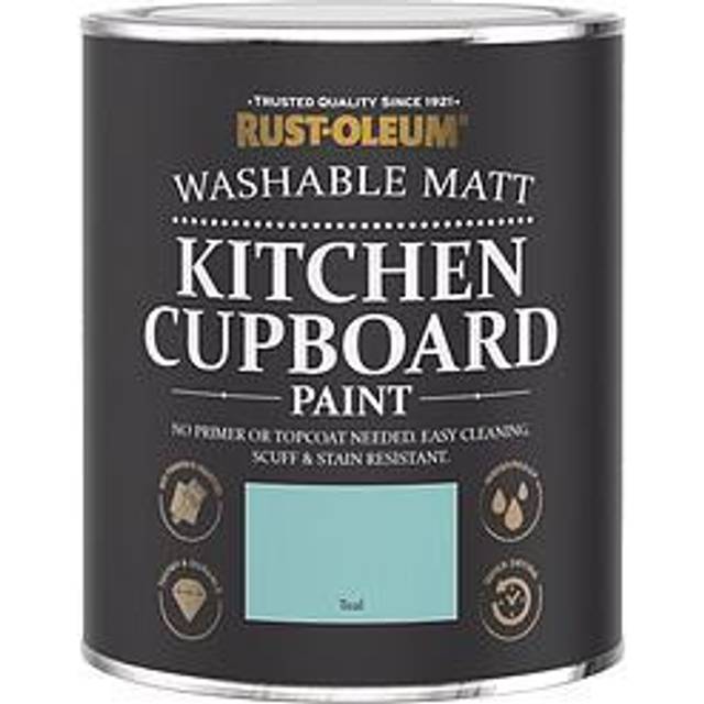 Chalky Kitchen Cupboard Paint - Teal - Teal - Blue