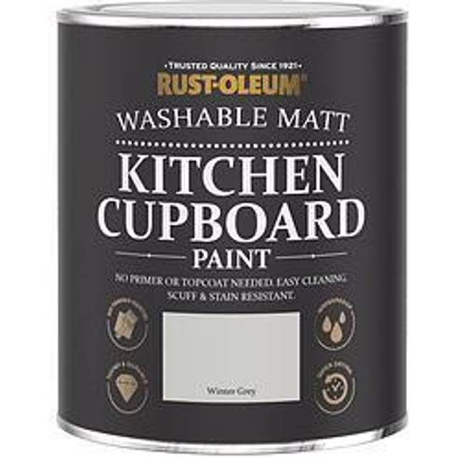 Rust-Oleum Kitchen Cupboard Paint Winter Grey 750Ml