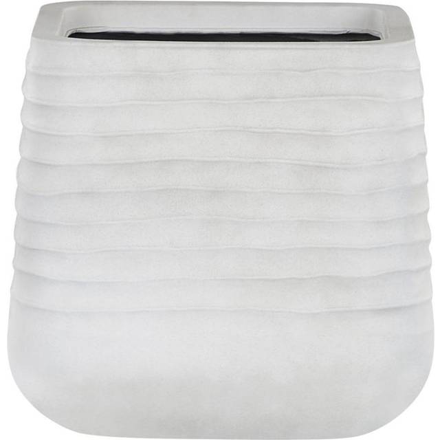 Plant Pot PARIKIA Synthetic Material 38 cm Off-White