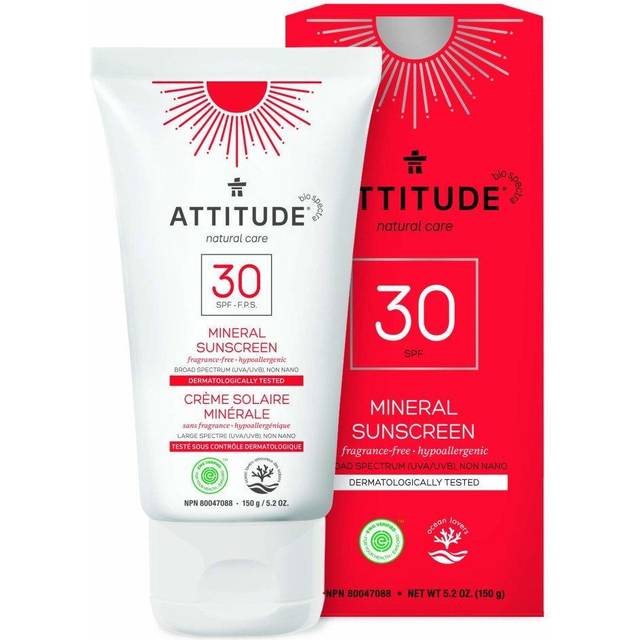 Attitude Mineral Sunscreen - SPF 30 Unscented 5.2 oz