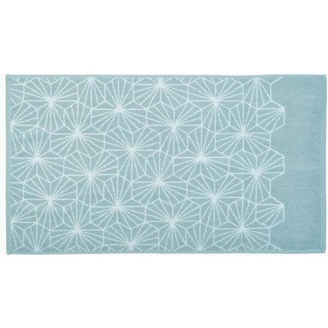 (Bath Towel, Duckegg) Allure Geometric Design 100% Cotton Bath Towels
