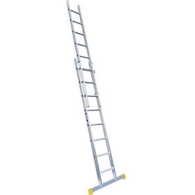 Lyte En131-2 Professional 2 Section Extension Ladder 2X14 Rung, Silver
