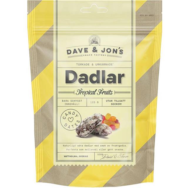 Dave & Jon's Dadlar Tropical Fruits 125 g