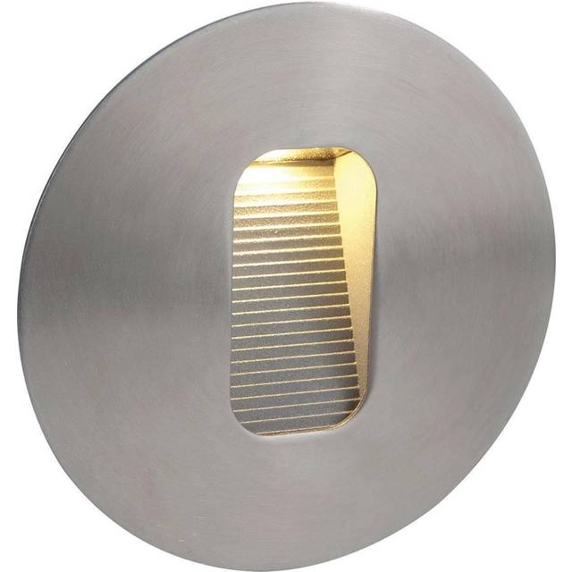 Firstlight LED Round Wall and Step Light 3W Warm White Stainless Steel