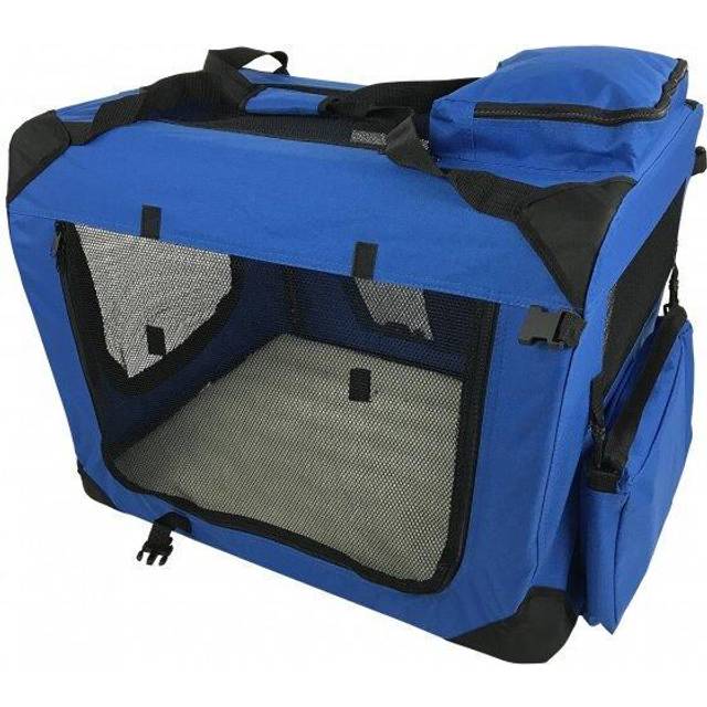 (Small) Pet Soft Carrier Crate Portable Foldable Blue