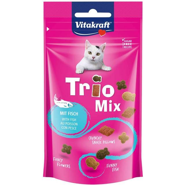 Vitakraft Cat Trio Mix Fish Cat Treats Mix 60 g