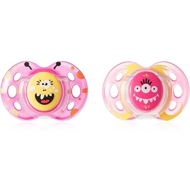 Tommee Tippee Soother Fun, 18 till 36 månader, set med 2 - slumpmässig färg