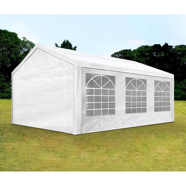 TOOLPORT 4x6m Marquee / Party tent, PE 350, white - (90102)