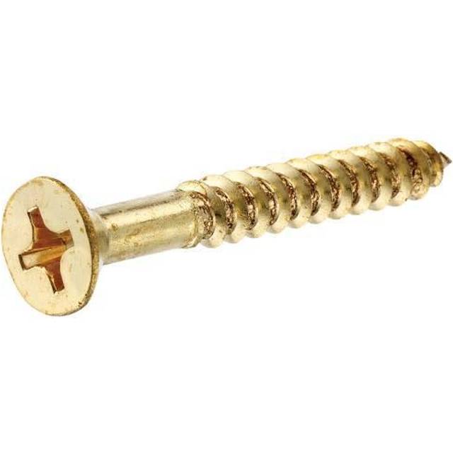 Hillman Brass Wood Screw No. 10 X 1 Phillips Brass Flat Head