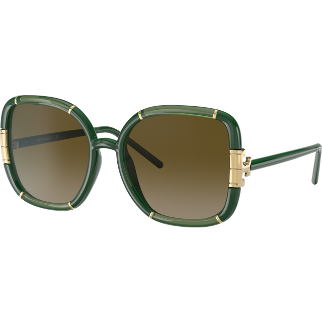 Tory Burch TY9071U 189713 57 Gröna Solglasögon Kvinna