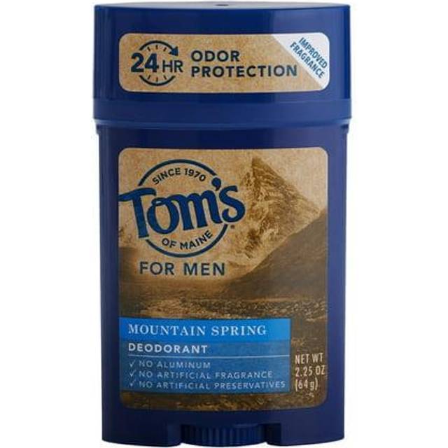 Tom's of Maine Natural Long Lasting Deodorant Stick  Mountain Spring  2.25 Ounce