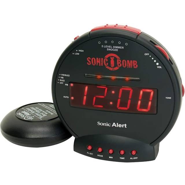 Geemarc SBB500 Super Laut Vibrations Wecker (85dB) - Schwarz