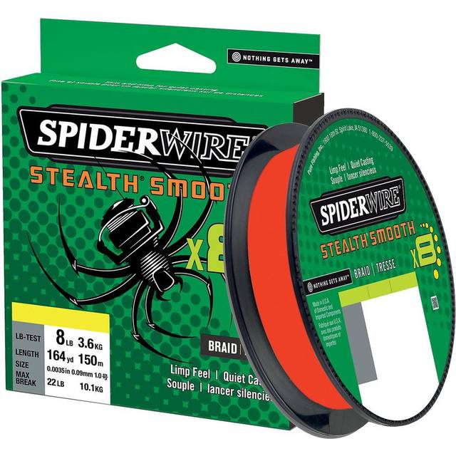 SpiderWire Stealth Smooth 8 Hi-Vis Yellow 150m (0,29 (brottstyrka 26,4kg))