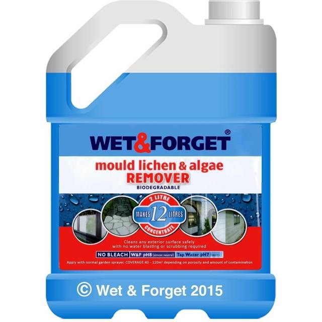 Wet & forget mould, lichen & algae remover, outdoor cleaning solution, black