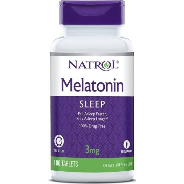Natrol - Melatonin med tidsfrisättning, 3 mg - 100 tabletter