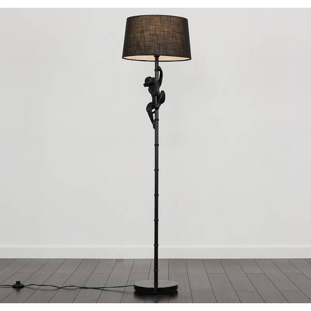 Hanging Monkey Floor Lamp Standard Tall Light Living Room Lampshade Led Bulb