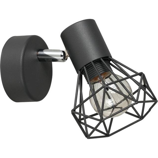 Lidia 1 - Light Wall Spotlight - Pewter Grey (13cm H X 9cm W X 13cm D)
