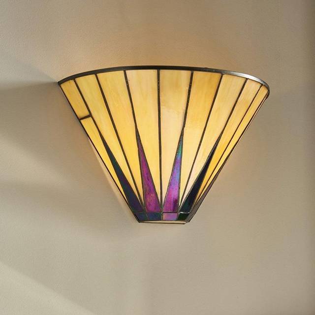 Interiors 1900 64046 Dark Star Tiffany Wall Light
