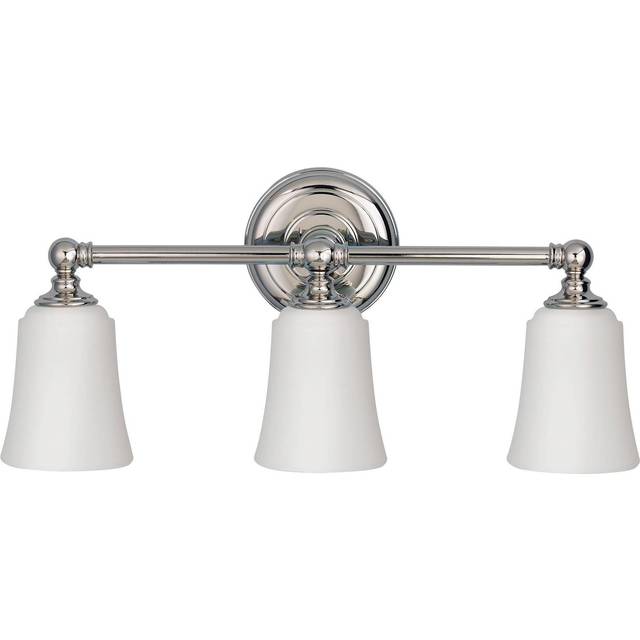 FEISS Vägglampa Huguenot Lake, dimbar, Förkromad / silver, Badrum, Glas, Modern, Vägglampa, sänglampa, sänglampa vägg