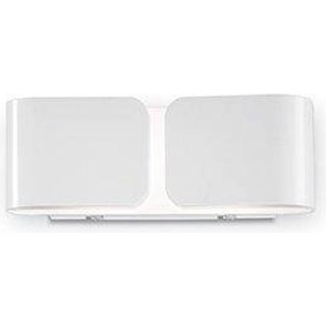 Ideal Lux Clip - 2 Light Indoor Large Wall Light White, E27