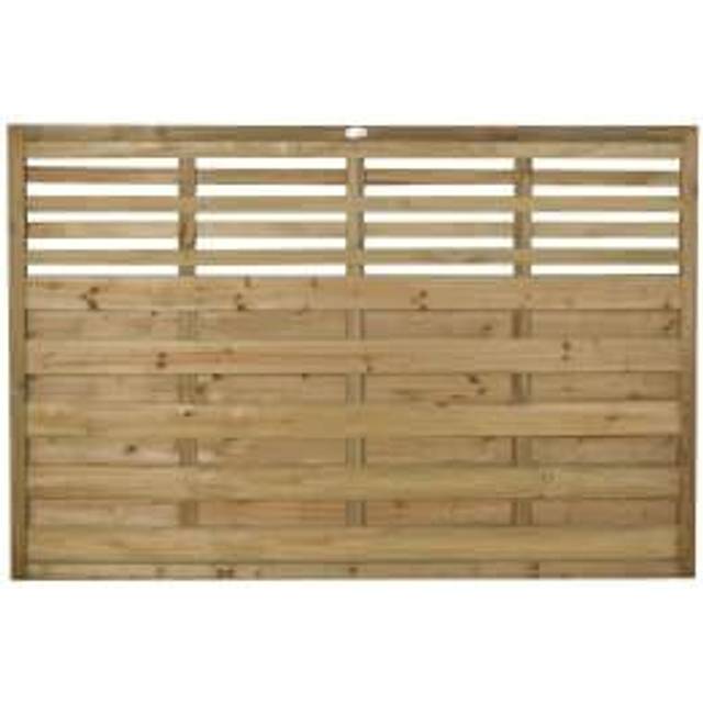 1.8m x 1.2m Pressure Treated Decorative Kyoto Fence Panel - Pack of 3 FSC® certified