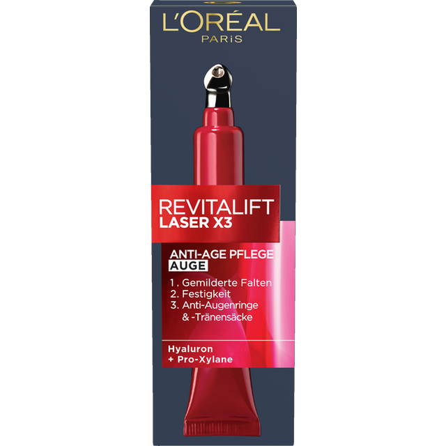 L’Oréal PARIS Revitalift Laser X3 A92010 Ögonkräm, 15 ml