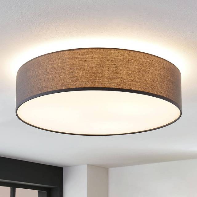 Lindby Tygtaklampa Gordana i vitt, 57 cm