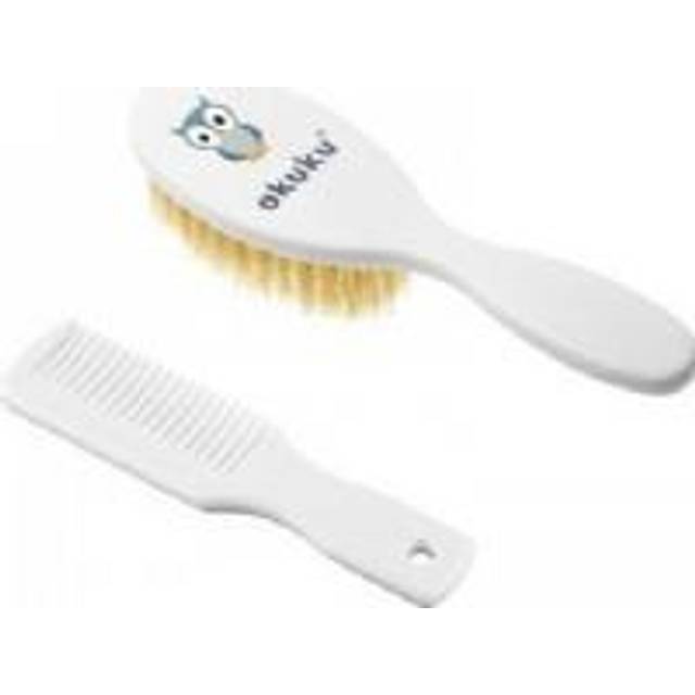 akuku Akuku Natural Bristle Brush + Comb
