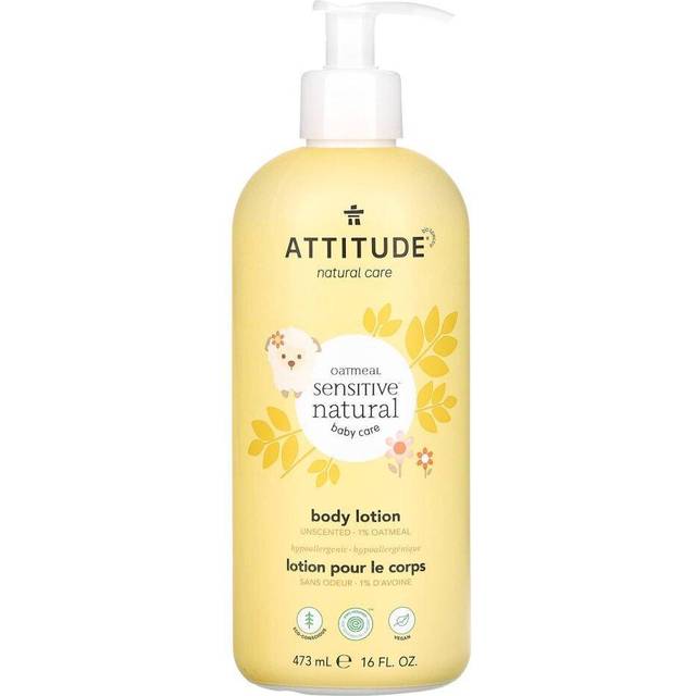 ATTITUDE, Oatmeal Sensitive Natural, Body Lotion, Unscented, 16 fl oz (473 ml)