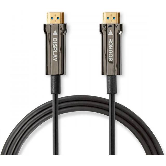 Nedis Aktiva Optiska Ultra High Speed HDMI Kabel med Ethernet | HDMI™ Kontakt | HDMI™ Kontakt | 8K@60Hz | 48 Gbps | 15.0 m | Rund | PVC | Svart | Presentbox