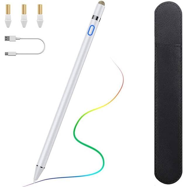 TiMOVO Stylus Pen for iPad, iPad Pencil for iPad 10/9/8/7/6th Gen,Aple Pencil 1st Gen for iPad Pro 12.9/11 Inch(2018-2022),iPad Air 5/4/3,iPad Mini 6/5th,Palm Rejection,Precise Writing, White