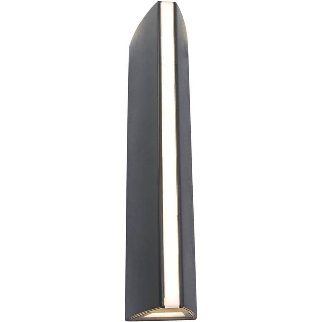 Lutec Leo LED Outdoor Up & Down Wall Light - Dark Grey