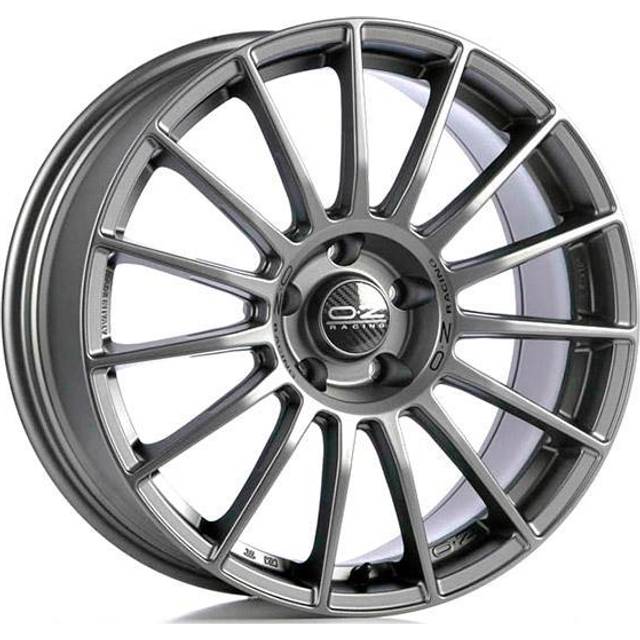 OZ Racing Superturismo LM Alloy Wheels in Matt Graphite Silver Lettering Set of 4 - 17x7.5 Inch ET45 5x114.3 PCD 75mm Centre Bore Matt Graphite Silver Lettering, Graphite