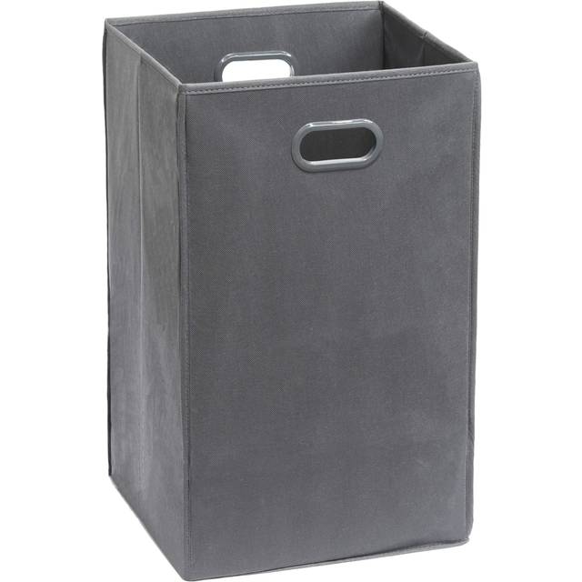 SimpleHouseware Foldable closet Laundry Hamper Basket  Dark grey