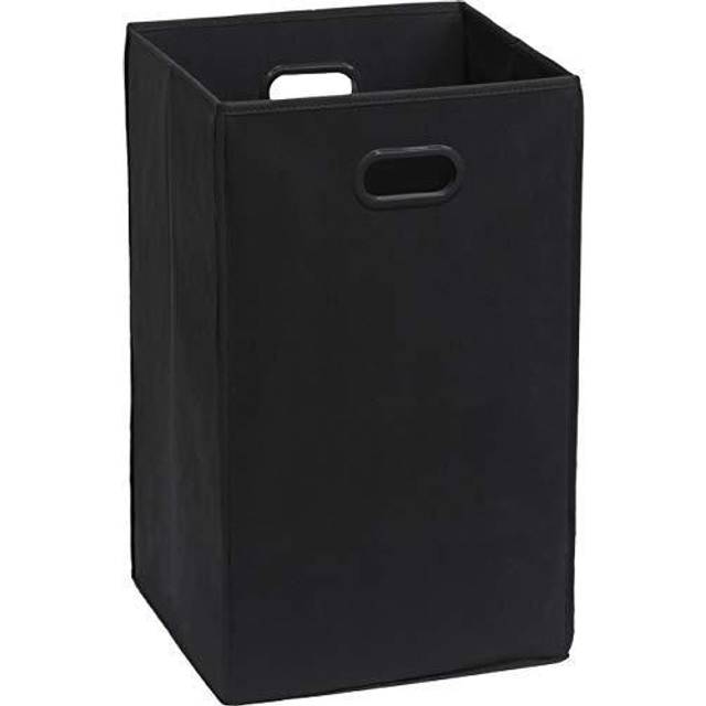SimpleHouseware Foldable closet Laundry Hamper Basket, Black