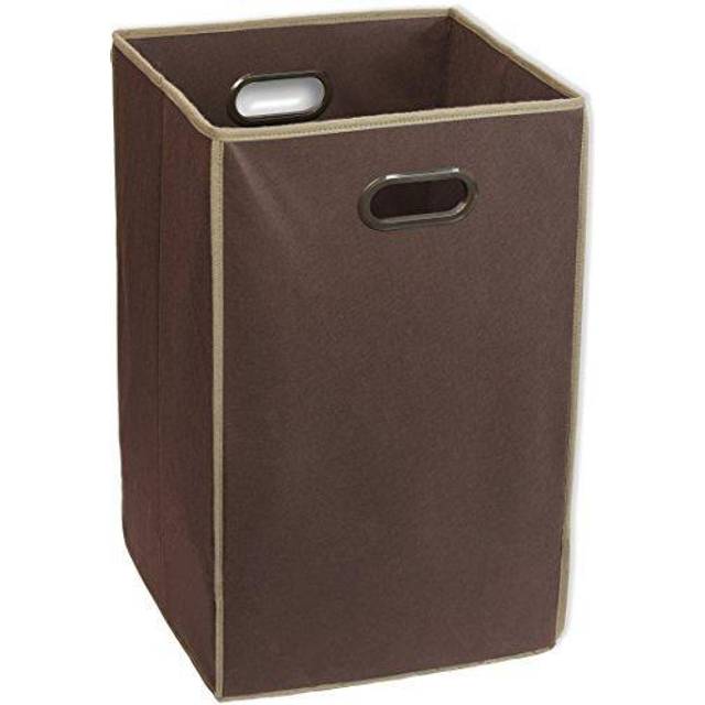 Simple Houseware Foldable Closet Laundry Hamper Basket  Brown