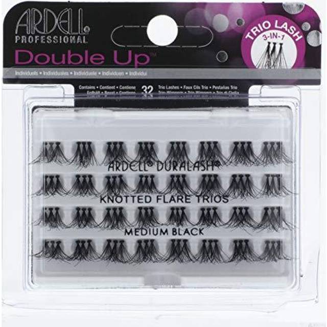 Ardell Double Up Lash Cluster Kit, 32 Medium Black Knots