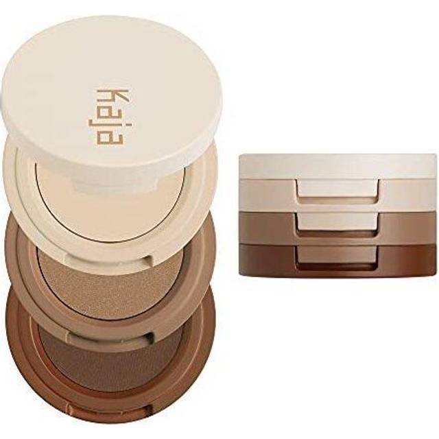 Kaja Beauty Bento Collection - Bouncy Eyeshadow Trio | Neutral Earthy Tones  Travel Size  14 Neutral Moment  2019 Allure Best of Beauty Award  0.03 Oz