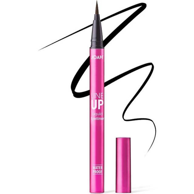 JOAH Line Up Liquid Eyeliner with Precision Felt Tip, Waterproof, Long Lasting, Smudge Proof Eye Liner, Black