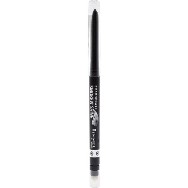 Rimmel Exaggerate Smoke N Shine Eyeliner  001 Little Black Smokey  00089 Ounce  gel