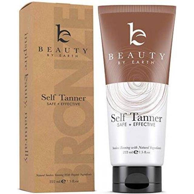 Beauty by Earth Self Tanner - USA Made with Natural & Organic Ingredients  Moisturizing Self Tanning Lotion with Aloe Vera & Coconut for a Natural Glo