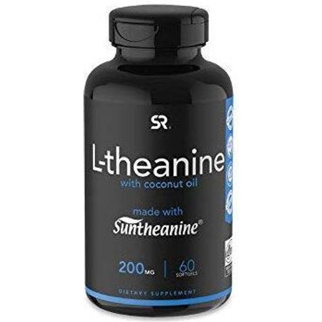 Sports Research L-Theanine Suntheanine Double Strength 200 mg - 60 Softgels