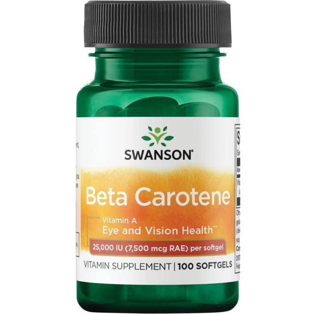 Swanson  Beta Carotene  25 000 IU (7 500 mcg RAE)  100 Softgels